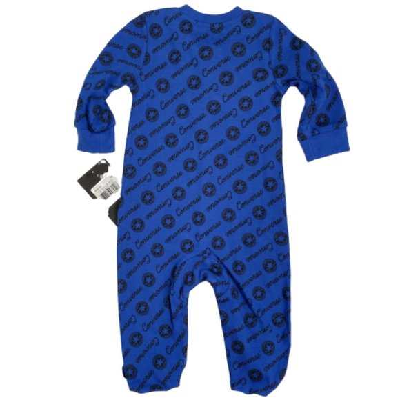 Converse Blue Logo Footed Sleep and Play Suit | Size 6M - Picture 6 of 8